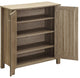 Bowery Hill 4 Shelf Shoe Rack in Dark Taupe