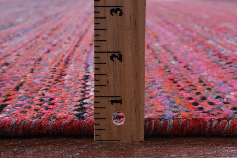 9' 3" X 11' 9" Savannah Grass Hand Knotted Wool & Silk Rug - Q15963