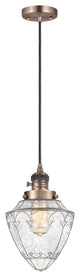 Innovations 201CSW-AC-G664-7-LED 1 Light Pendant, Switch, Antique Copper