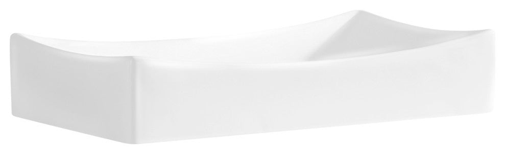 Fine Fixtures White Vitreous China Rectangular Vessel Sink