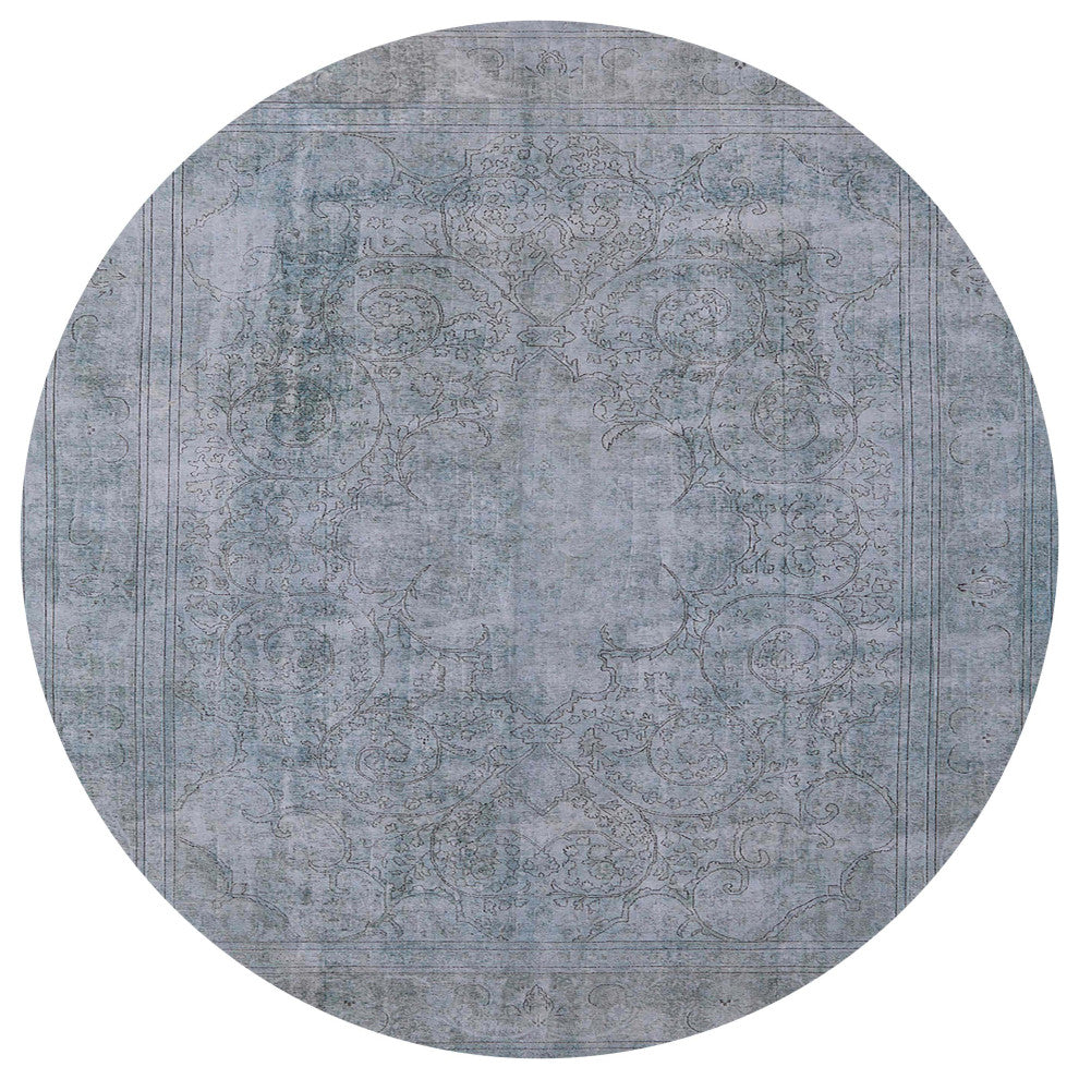 Ahgly Company Indoor Round Mid-Century Modern Area Rugs, 3' Round