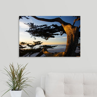 Carmel Sunset 2 Wrapped Canvas Art Print, 30"x20"x1.5"