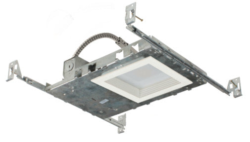 NICOR 5 in. Square Baffle New Construction Downlight Kit With Housing, 3000K