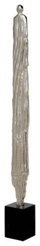 Discontinued Aluminum Impressionist Statue Tall - Silver