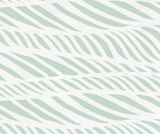 Rolling Waves, Geometric Print Beach Towel, Green