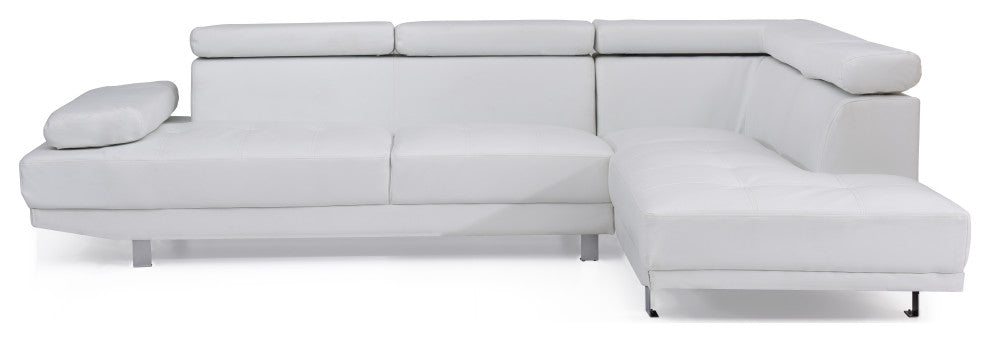 Milan Sectional, White