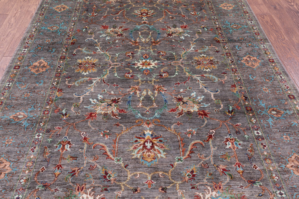 Persian Tabriz Handmade Rug 5' 7" X 8' 0" - Q12155