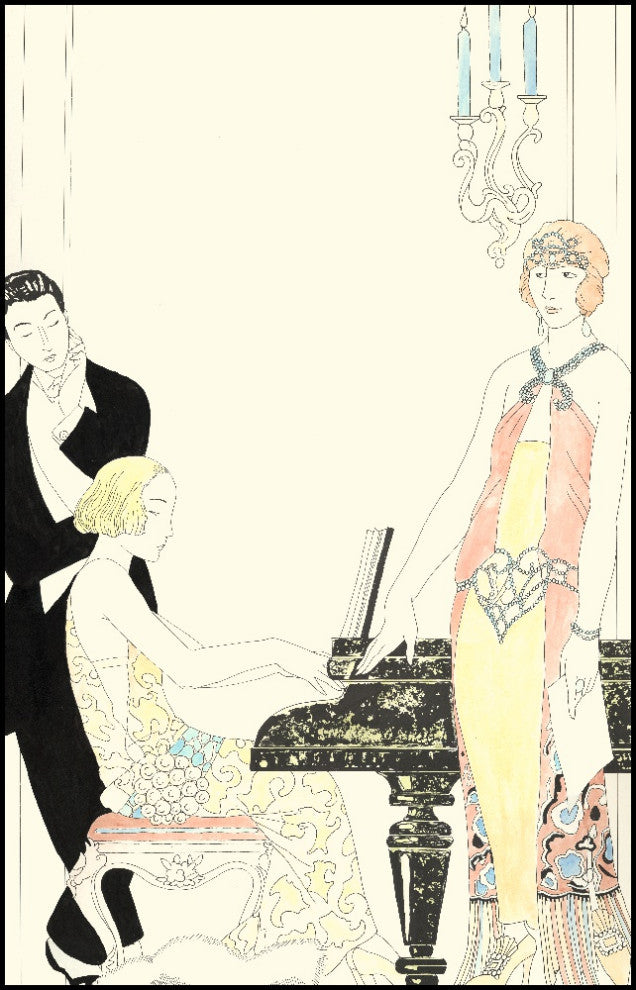 "Arte Deco Fashion I" Fine Art Giant Canvas Print, 48"x72"