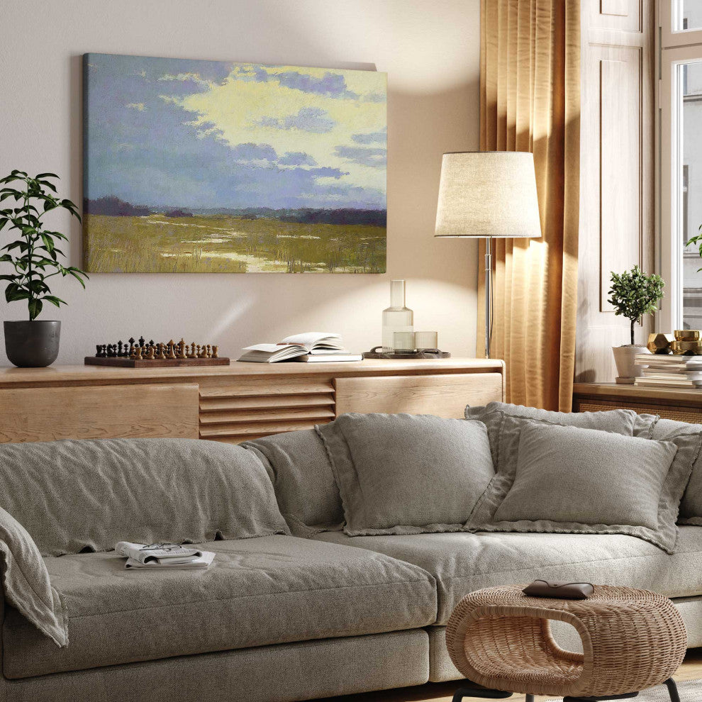 "Lemonade Skies" - A Serene Twilight Canvas Art Print
