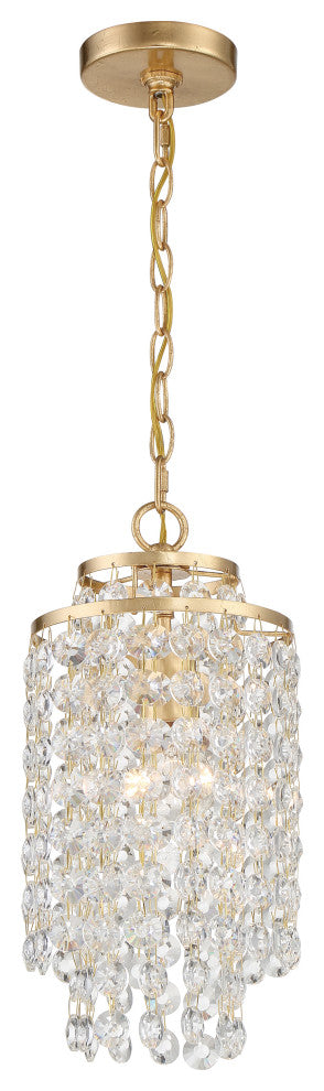 Gabrielle 1-Light Antique Gold Chandelier