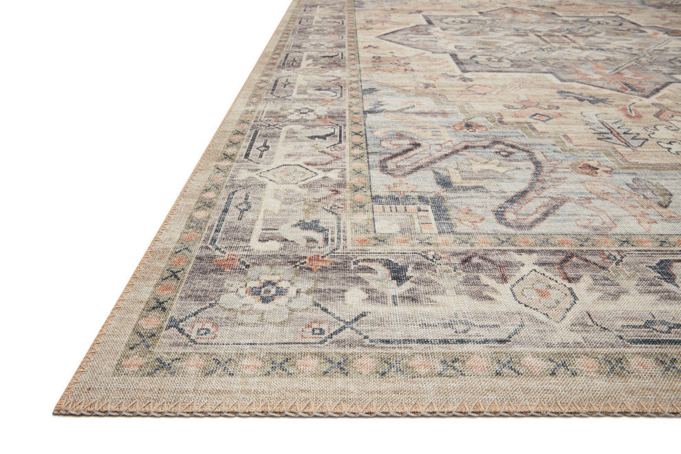 HTH-07 Multi Ivory Printed Hathaway Area Rug by Loloi II, 3''-6" X 5''-6"