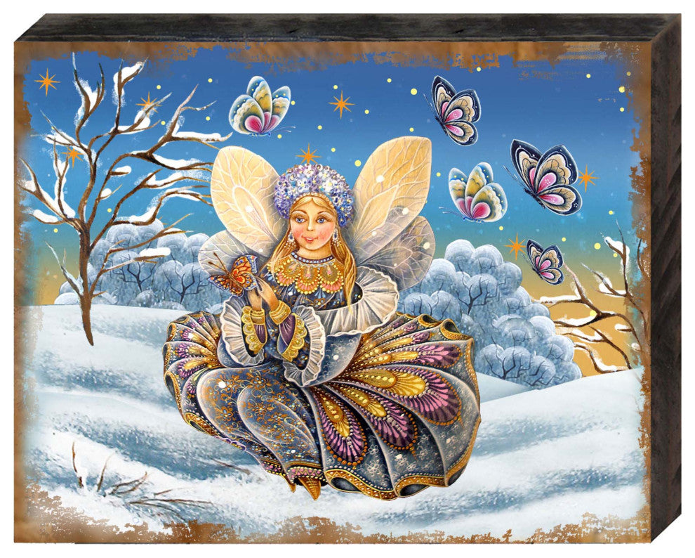 Butterfly Fairy Wooden Wall Art, Medium, 18"x12"