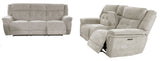 Richland Bristol Grey Power Reclining Sofa and Loveseat