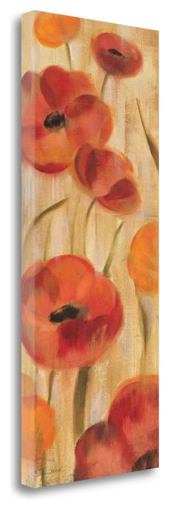 "May Floral Panel I" By Silvia Vassileva, Giclee Print on Gallery Wrap Canvas