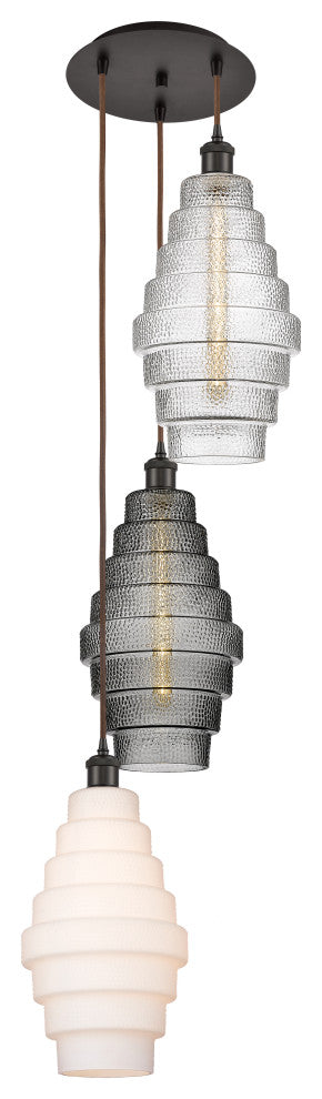 Innovations 113B-3P-OB-G670-MU 3 Light Multi-Pendant, Oil Rubbed Bronze