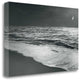 "Moonrise Beach Black And White" By Sue Schlabach, Giclee on Gallery Wrap Canvas