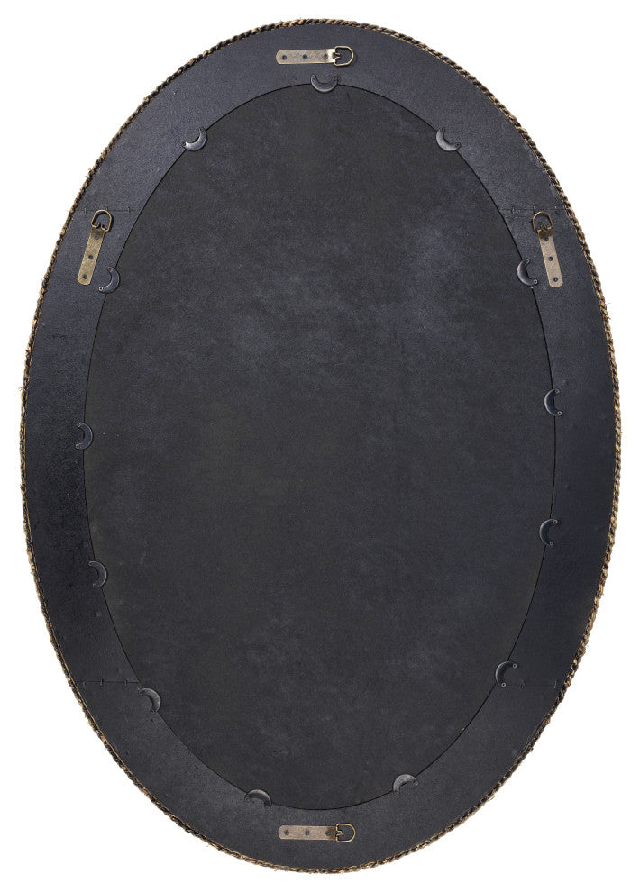 Lark Braided Oval Mirror