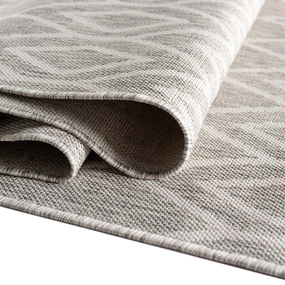 Indoor/Outdoor Destiny 3'x5' Rectangle Ash Gray Area Rug