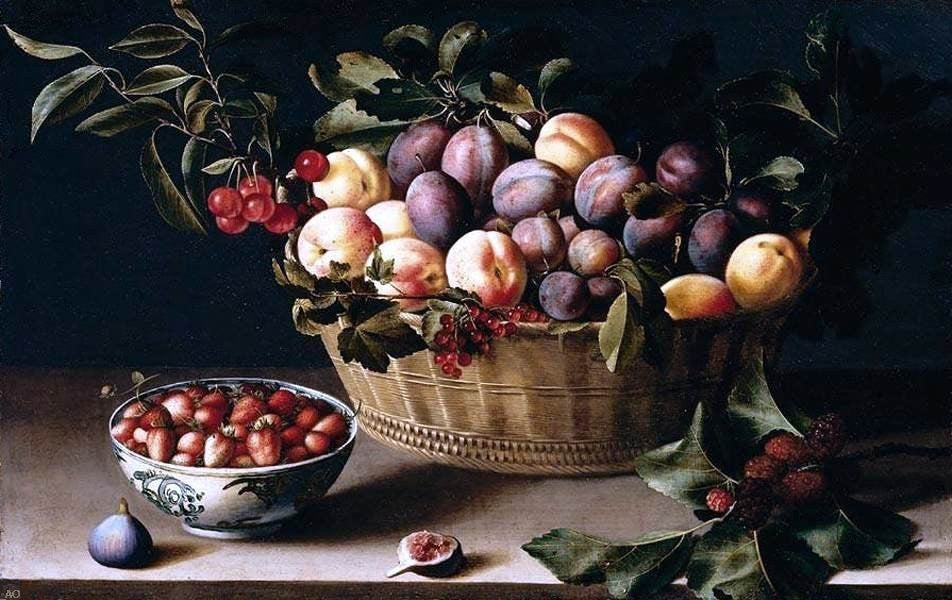Louise Moillon Still-Life with a Basket of Fruit Gallery Wrapped Canvas Print