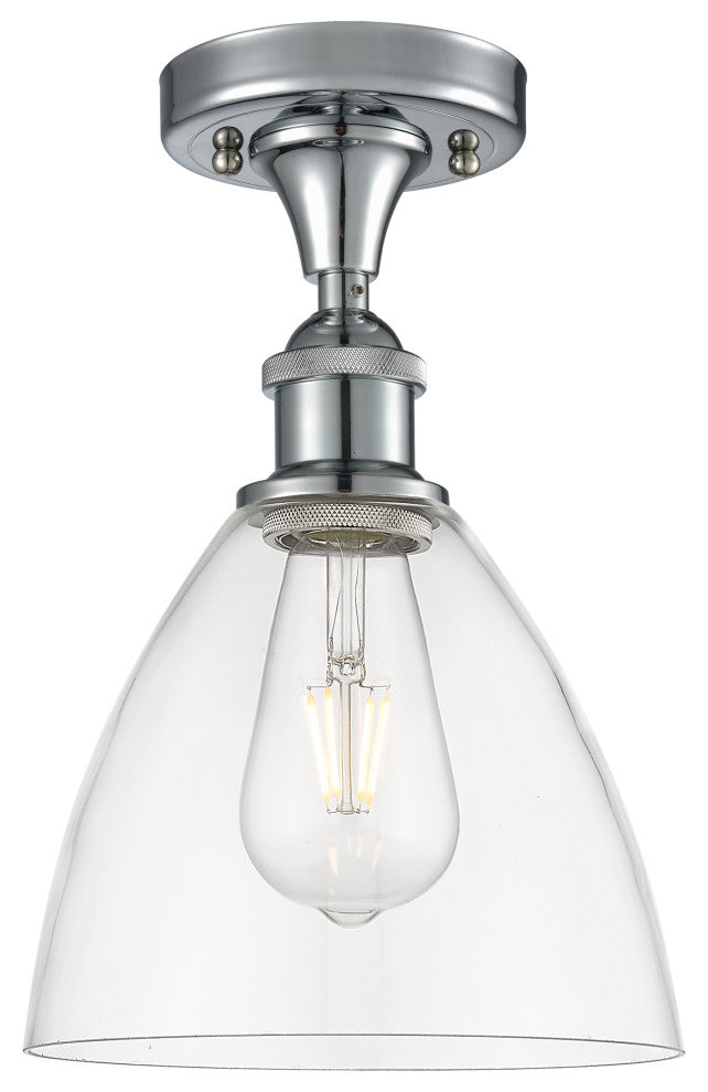 Innovations 516-1C-PC-GBD-752 1 Light Semi-Flush Mount, Polished Chrome
