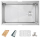 SYLISH 30"L x 19"L Single Bowl Undermount 16G Workstation Kitchen Sink