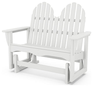 Polywood Classic Adirondack 48" Glider, White