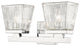 Zlite 1936-2V-CH 2-Light Vanity, Clear