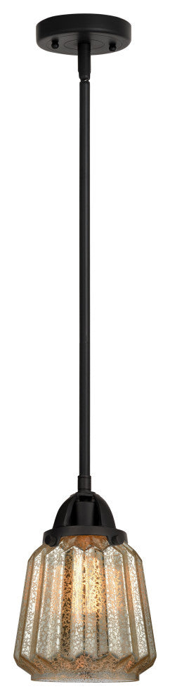 Chatham Mini Pendant, Matte Black, Mercury, Mercury