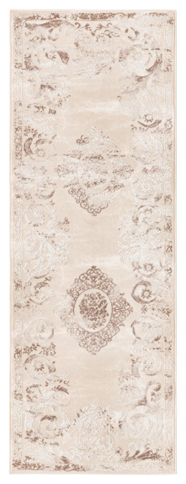 Unique Loom Diana Finsbury Rug, Beige, 2'x8' Runner