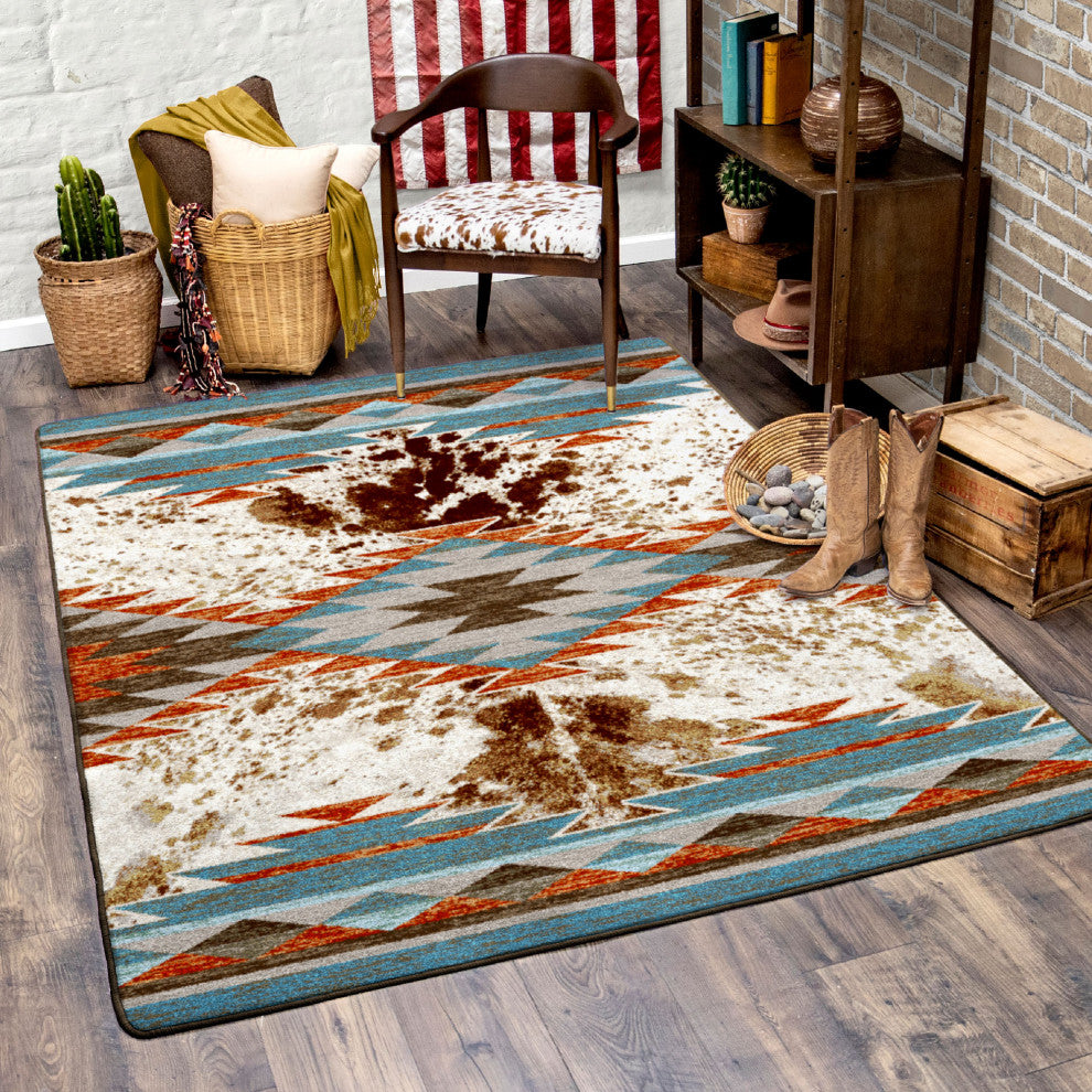 Nova Cowhide, Browns, 4'x5'