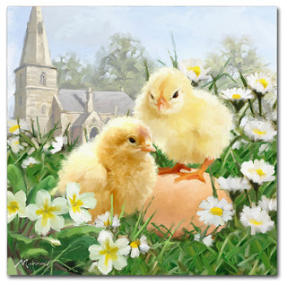 The Macneil Studio 'Easter Chicks' Canvas Art, 24"x24"