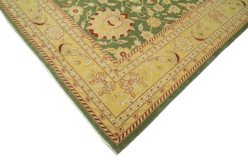 Rug N Carpet - Handmade Oriental 12' 2" x 17' 10" Oversize Oushak Area Rug