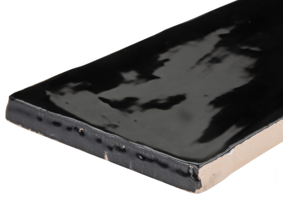 Chester Ceramic Wall Tile, Nero