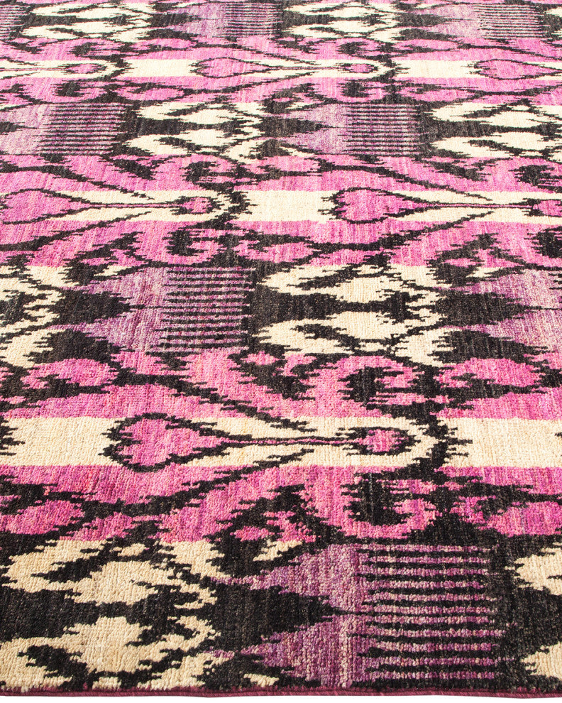 Modern, One-of-a-Kind Hand-Knotted Area Rug Ivory, 6'0"x12'1"