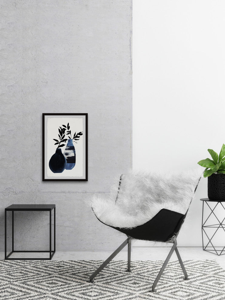 "Elegant Ferns" Framed Painting Print, 12x18