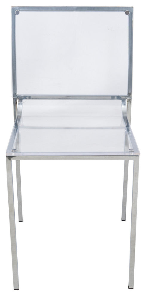 Leisuremod Almeda Acrylic Clear Transparent Dining Chair, Single Chair