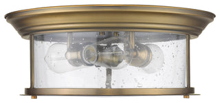 Z-Lite 727F16 Sonna 3 Light 15-1/2"W Flush Mount Drum Ceiling - Brushed Nickel