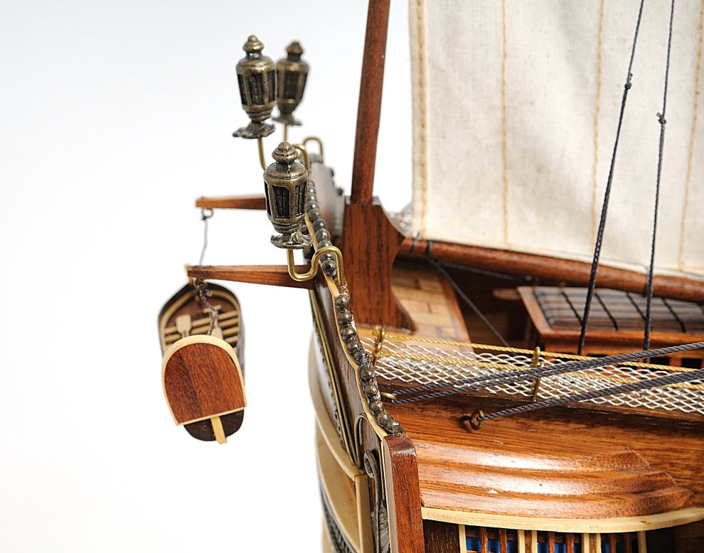 Hms Victory Midsize With Display Case Museum-quality Fully Assembled Model Ship