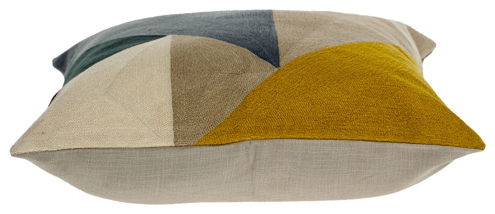 Parkland Collection Ziele Contemporary Multicolor Pillow Cover With Poly Insert