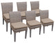 6 Oasis Armless Dining Chairs