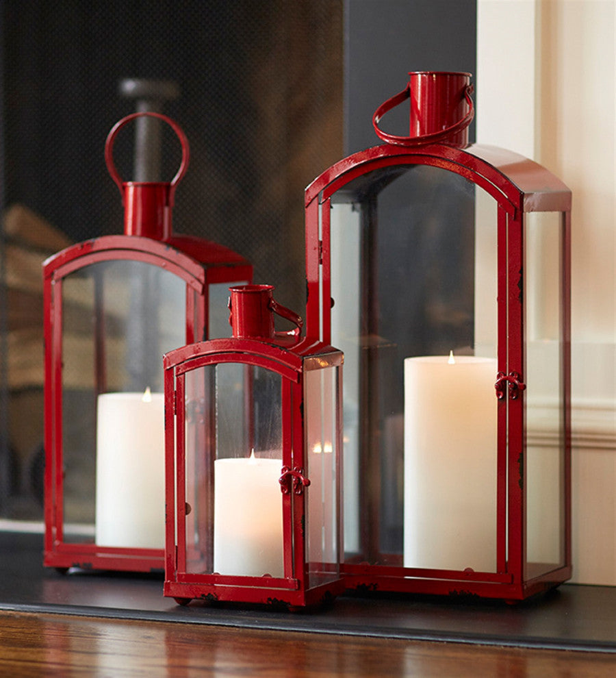 Lanterns, 3-Piece Set, Red
