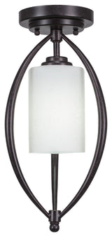 Marquise 1 Light Semi-Flush, Dark Granite