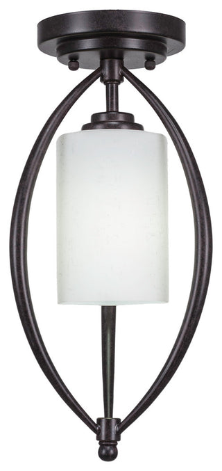 Marquise 1 Light Semi-Flush, Dark Granite