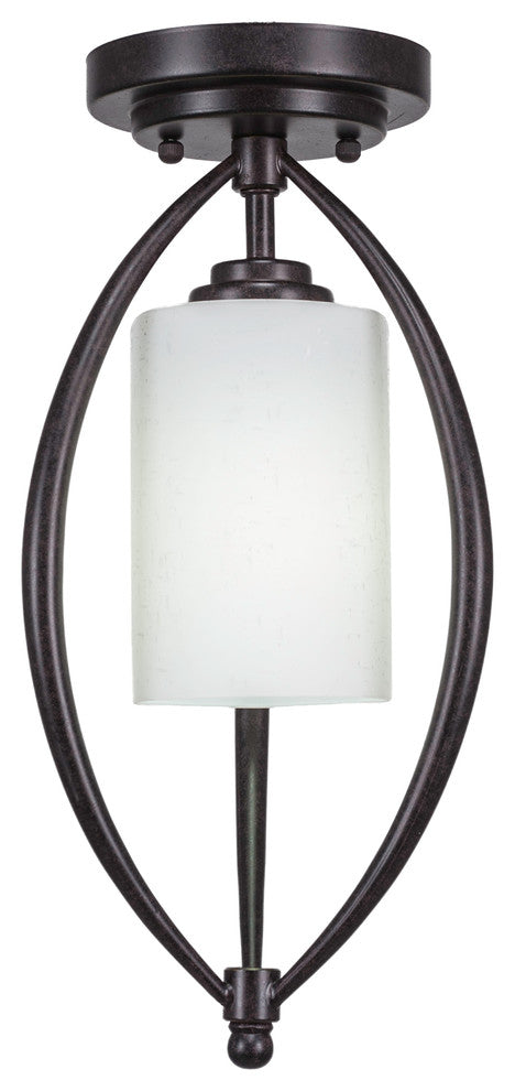Marquise 1 Light Semi-Flush, Dark Granite