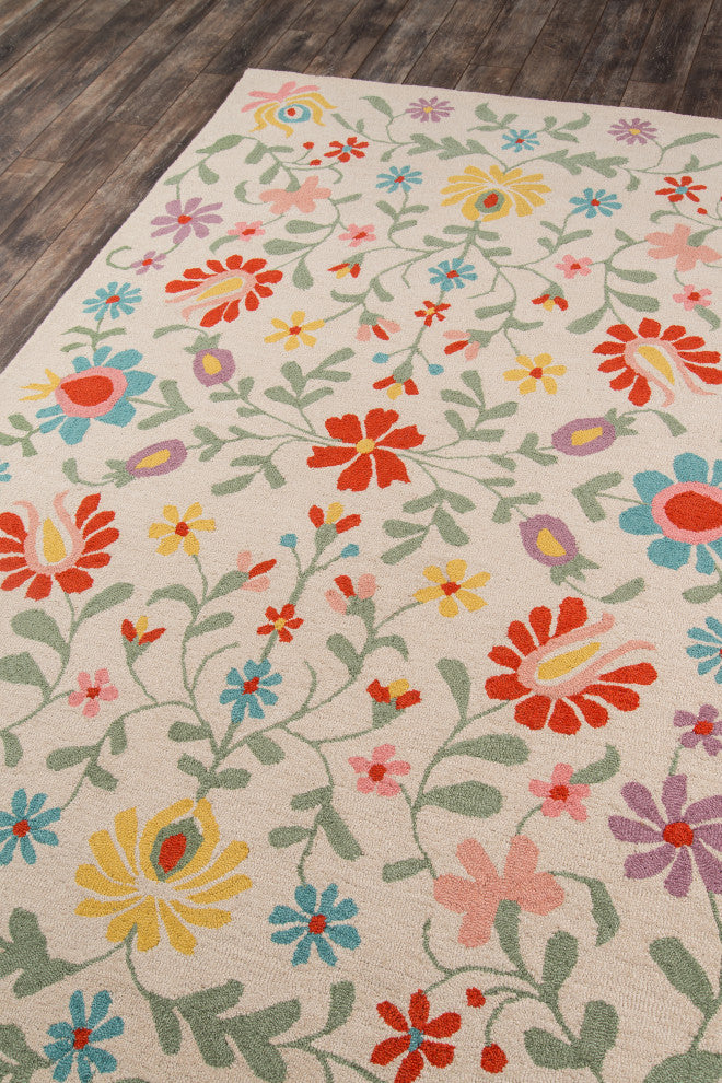 Momeni Newport Wool Hand Tufted Area Rug, Ivory, 2'x3'
