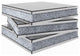 32" Rubik's Bling Silver Mirror and Faux Crystals Coffee Table