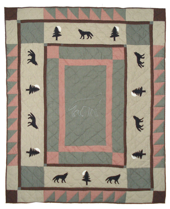 Wolf Trail Throw 50"X60"