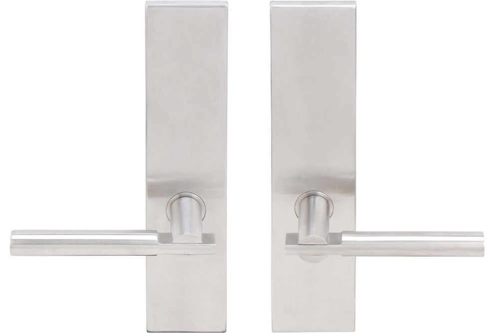 Sequoia Lever, Tubular Full Dummy Pair, Right Hand, Satin Stainless Steel