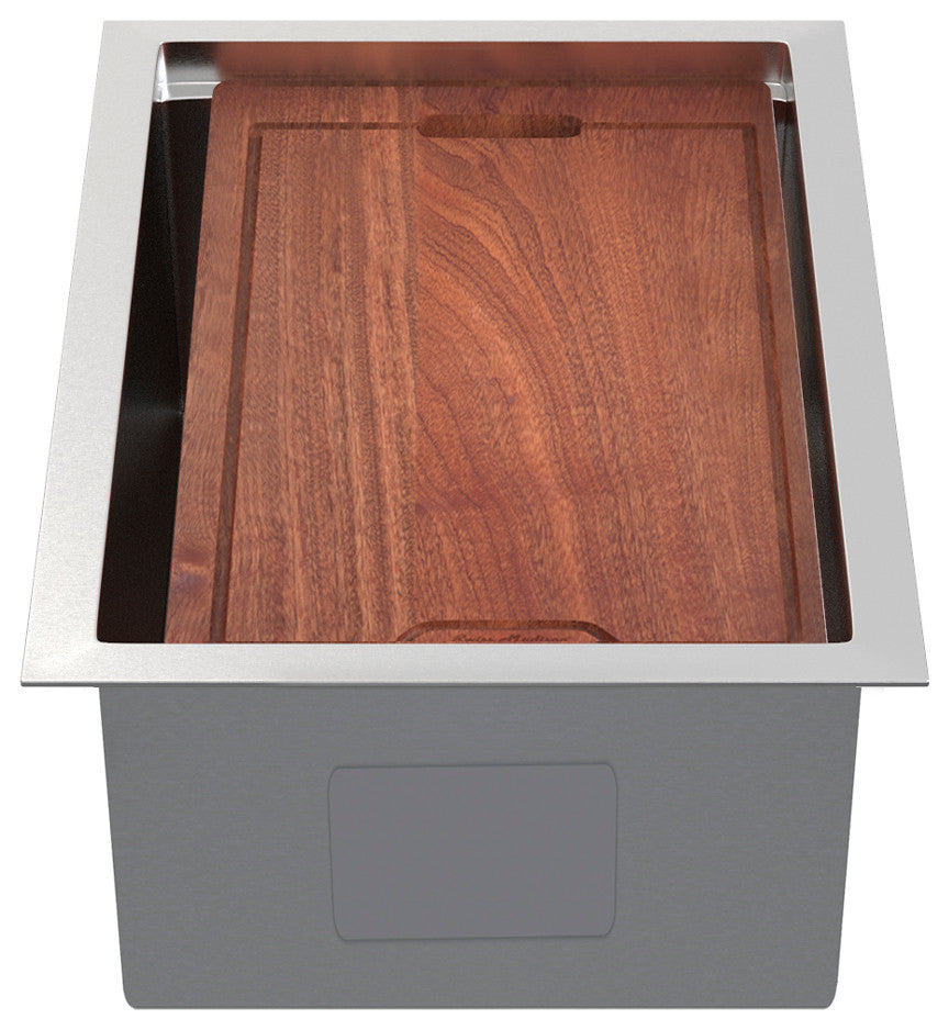 Rivage 15x19" Single Basin Undermount Kitchen Workstation Sink