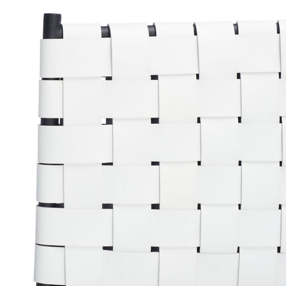 Safavieh Olenna Woven Counter Stool, White/Black